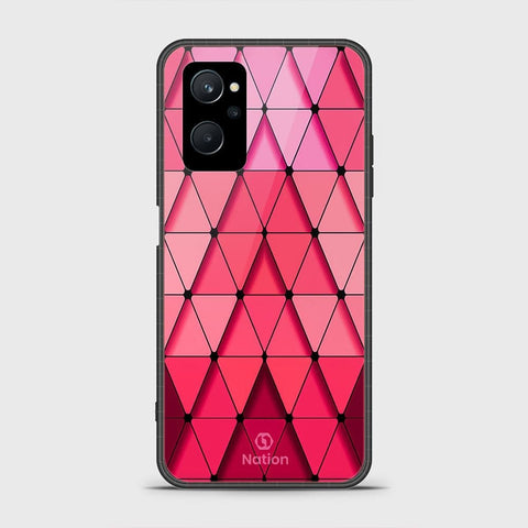 Realme 9i Cover - Onation Pyramid Series - HQ Ultra Shine Premium Infinity Glass Soft Silicon Borders Case