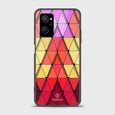 Realme 9i Cover - Onation Pyramid Series - HQ Ultra Shine Premium Infinity Glass Soft Silicon Borders Case