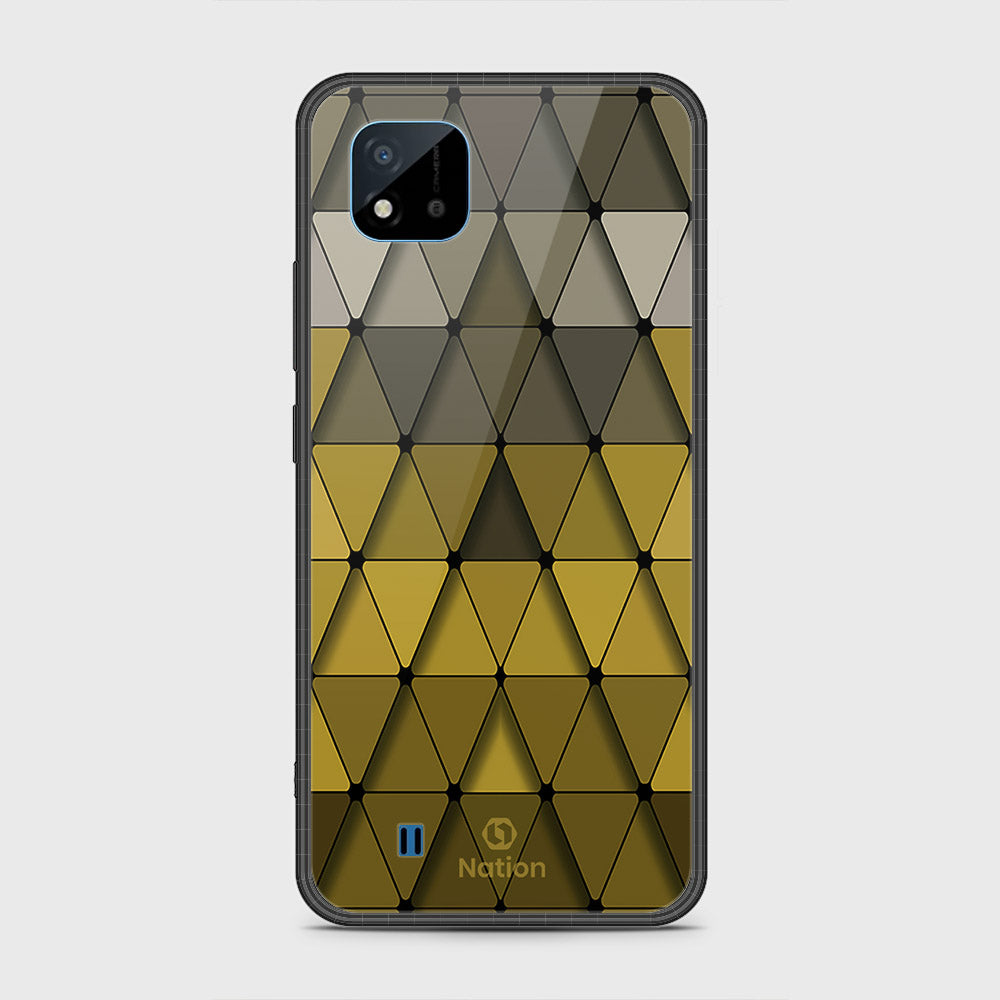 Realme Narzo 50i Cover- Onation Pyramid Series - HQ Ultra Shine Premium Infinity Glass Soft Silicon Borders Case