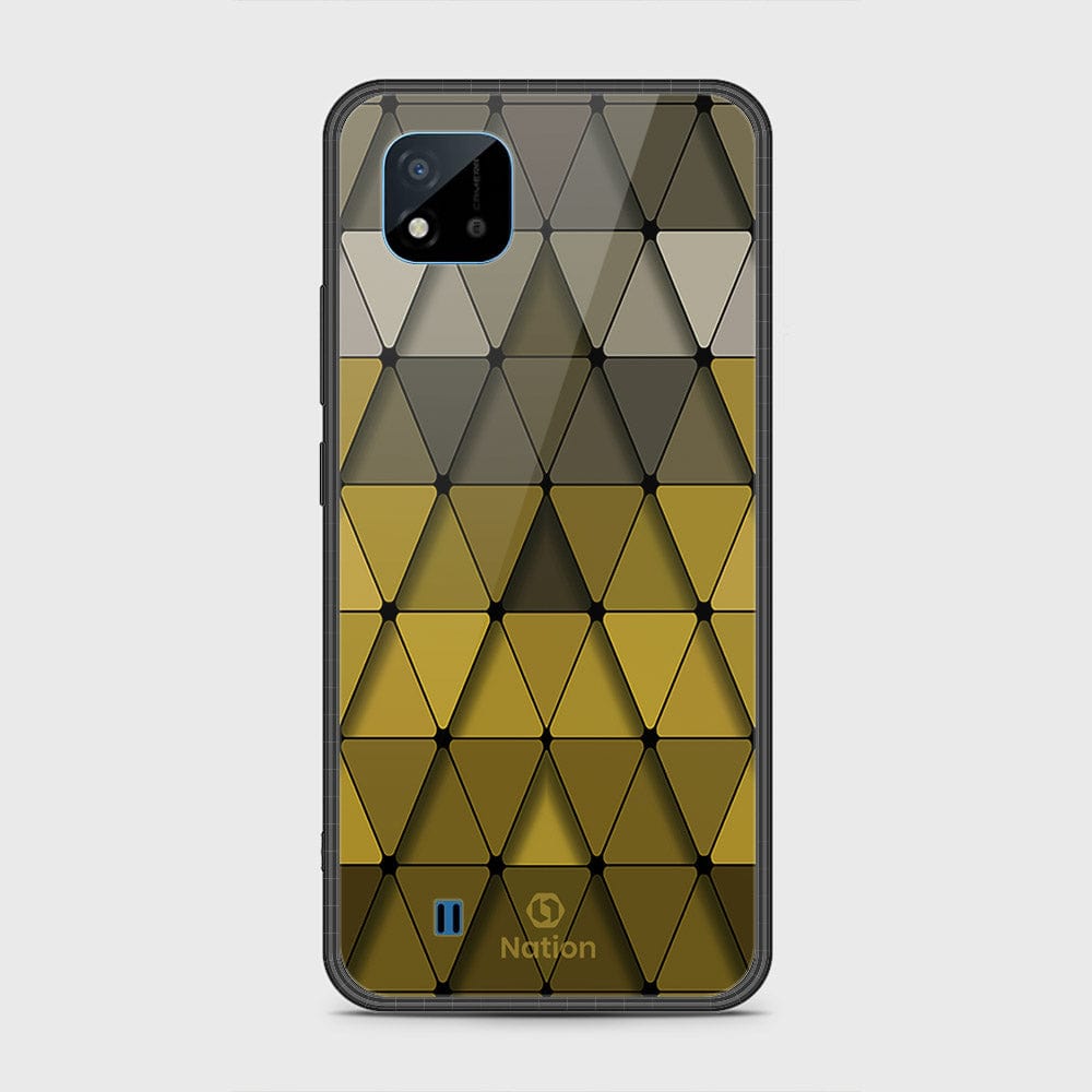 Realme C20A Cover- Onation Pyramid Series - HQ Ultra Shine Premium Infinity Glass Soft Silicon Borders Case