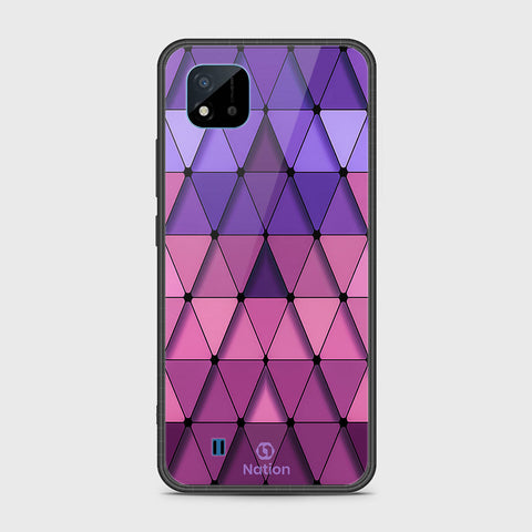 Realme Narzo 50i Cover- Onation Pyramid Series - HQ Ultra Shine Premium Infinity Glass Soft Silicon Borders Case