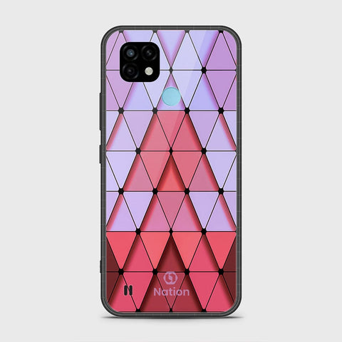 Realme C21 Cover- Onation Pyramid Series - HQ Ultra Shine Premium Infinity Glass Soft Silicon Borders Case