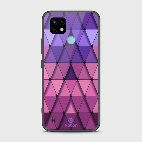 Realme C21 Cover- Onation Pyramid Series - HQ Ultra Shine Premium Infinity Glass Soft Silicon Borders Case