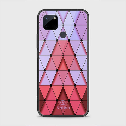 Realme C25Y Cover - Onation Pyramid Series - HQ Ultra Shine Premium Infinity Glass Soft Silicon Borders Case