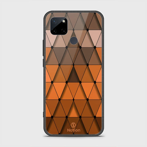 Realme C21Y Cover - Onation Pyramid Series - HQ Ultra Shine Premium Infinity Glass Soft Silicon Borders Case