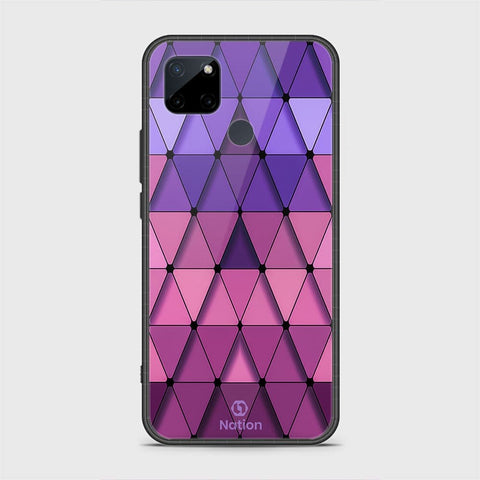 Realme C21Y Cover - Onation Pyramid Series - HQ Ultra Shine Premium Infinity Glass Soft Silicon Borders Case