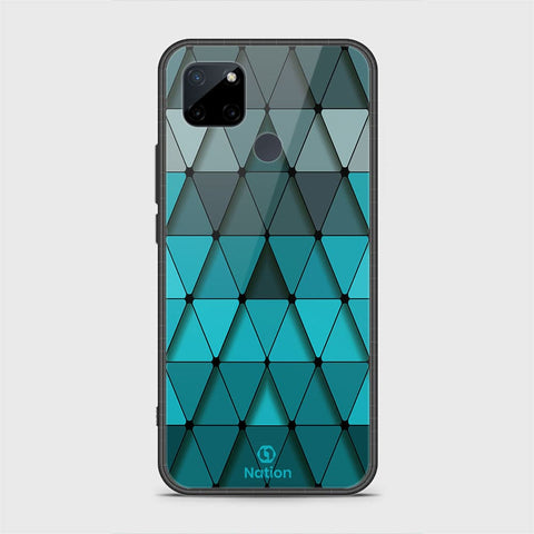 Realme C25Y Cover - Onation Pyramid Series - HQ Ultra Shine Premium Infinity Glass Soft Silicon Borders Case