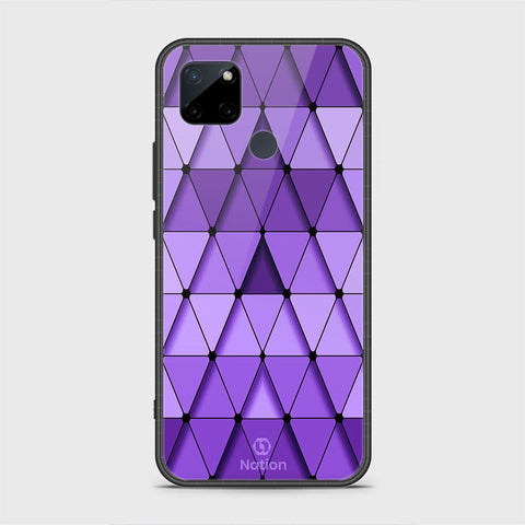 Realme C25Y Cover - Onation Pyramid Series - HQ Ultra Shine Premium Infinity Glass Soft Silicon Borders Case