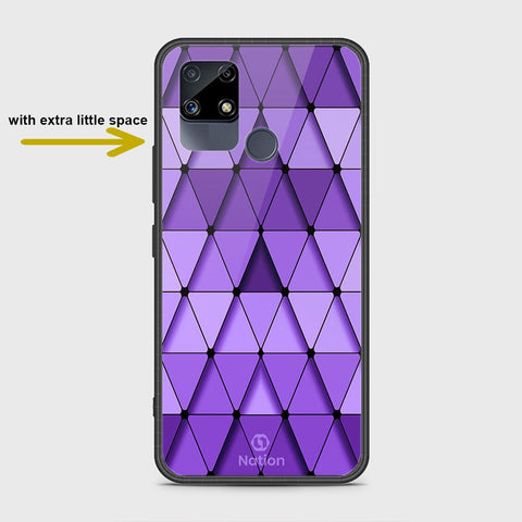 Realme Narzo 20 Cover- Onation Pyramid Series - HQ Ultra Shine Premium Infinity Glass Soft Silicon Borders Case