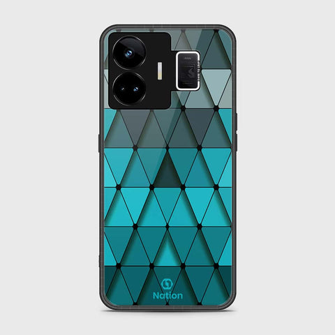 Realme GT3 Cover- Onation Pyramid Series - HQ Ultra Shine Premium Infinity Glass Soft Silicon Borders Case