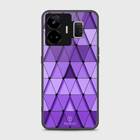 Realme GT3 Cover- Onation Pyramid Series - HQ Ultra Shine Premium Infinity Glass Soft Silicon Borders Case