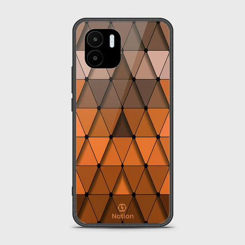 Xiaomi Redmi A1 Cover - Onation Pyramid Series - HQ Ultra Shine Premium Infinity Glass Soft Silicon Borders Case