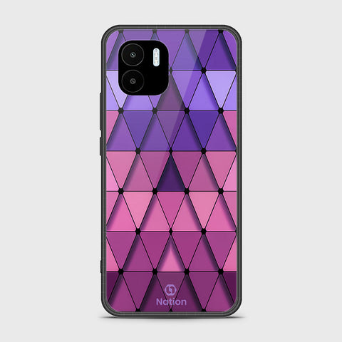 Xiaomi Redmi A2 2023 Cover - Onation Pyramid Series - HQ Ultra Shine Premium Infinity Glass Soft Silicon Borders Case