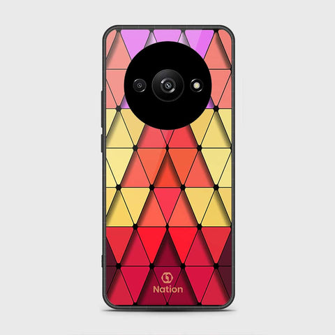 Xiaomi Redmi A3 Cover- Onation Pyramid Series - HQ Ultra Shine Premium Infinity Glass Soft Silicon Borders Case