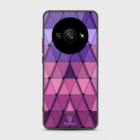 Xiaomi Redmi A3 Cover- Onation Pyramid Series - HQ Ultra Shine Premium Infinity Glass Soft Silicon Borders Case