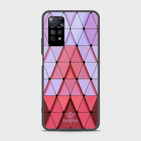 Xiaomi Redmi Note 11 Cover- Onation Pyramid Series - HQ Ultra Shine Premium Infinity Glass Soft Silicon Borders Case