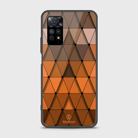 Xiaomi Redmi Note 11 Cover- Onation Pyramid Series - HQ Ultra Shine Premium Infinity Glass Soft Silicon Borders Case