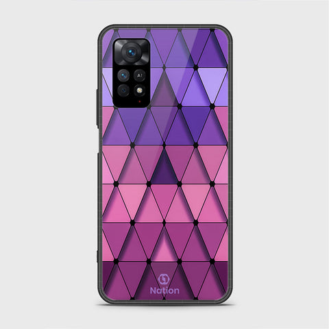 Xiaomi Redmi Note 11 Cover- Onation Pyramid Series - HQ Ultra Shine Premium Infinity Glass Soft Silicon Borders Case