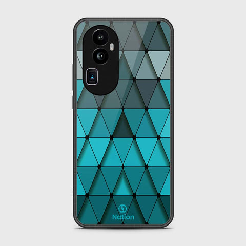 Oppo Reno 10 Pro Plus Cover- Onation Pyramid Series - HQ Ultra Shine Premium Infinity Glass Soft Silicon Borders Case