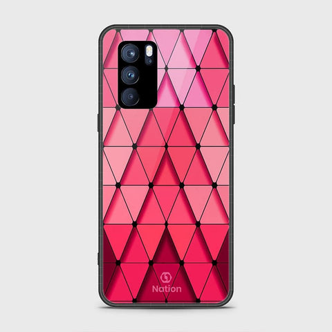 Oppo Reno 6 Pro 5G Cover - Onation Pyramid Series - HQ Ultra Shine Premium Infinity Glass Soft Silicon Borders Case