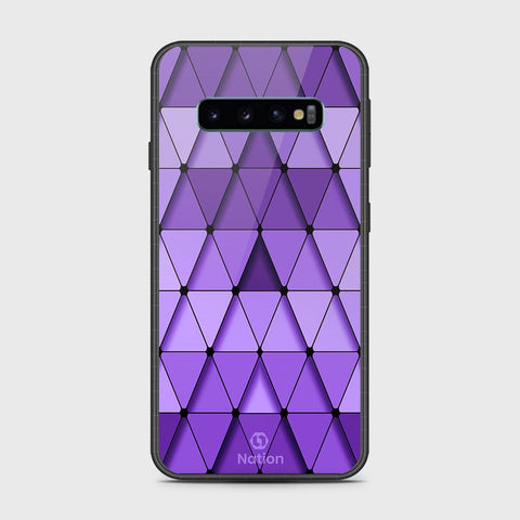 Samsung Galaxy S10 5G Cover- Onation Pyramid Series - HQ Ultra Shine Premium Infinity Glass Soft Silicon Borders Case