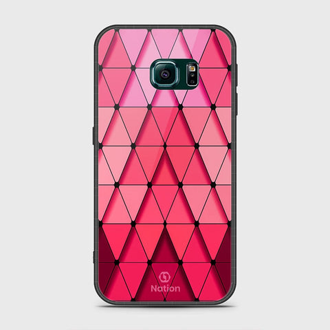 Samsung Galaxy S6 Edge Cover- Onation Pyramid Series - HQ Ultra Shine Premium Infinity Glass Soft Silicon Borders Case