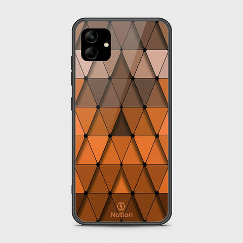 Samsung Galaxy A04 Cover- Onation Pyramid Series - HQ Ultra Shine Premium Infinity Glass Soft Silicon Borders Case