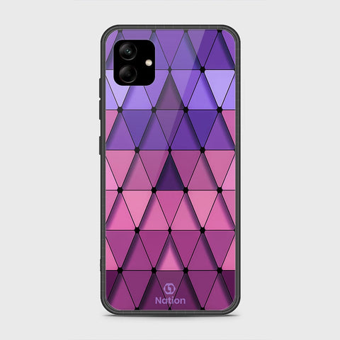 Samsung Galaxy A04 Cover- Onation Pyramid Series - HQ Ultra Shine Premium Infinity Glass Soft Silicon Borders Case