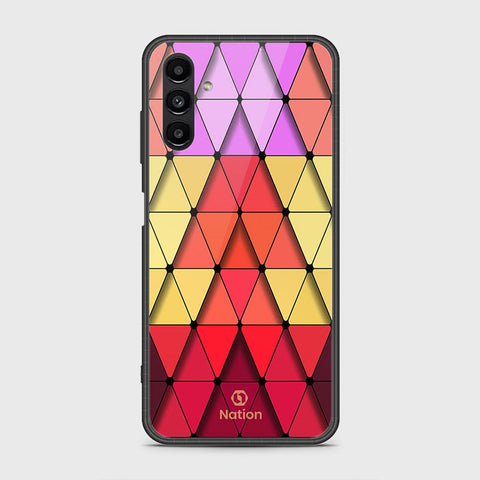 Samsung Galaxy A04s Cover- Onation Pyramid Series - HQ Ultra Shine Premium Infinity Glass Soft Silicon Borders Case