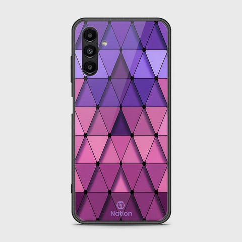 Samsung Galaxy A04s Cover- Onation Pyramid Series - HQ Ultra Shine Premium Infinity Glass Soft Silicon Borders Case