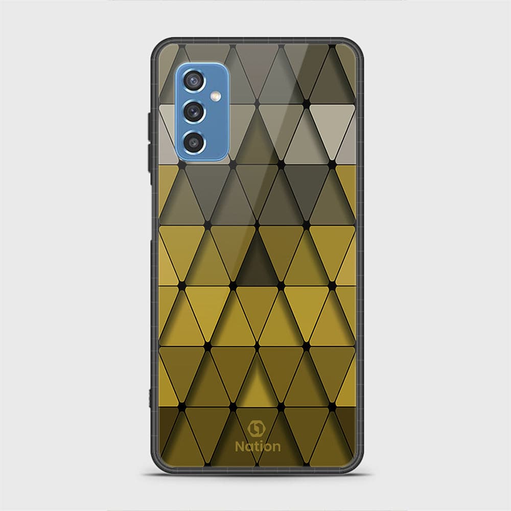 Samsung Galaxy M52 5G Cover - Onation Pyramid Series - HQ Ultra Shine Premium Infinity Glass Soft Silicon Borders Case