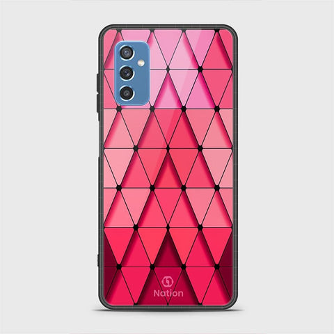 Samsung Galaxy M52 5G Cover - Onation Pyramid Series - HQ Ultra Shine Premium Infinity Glass Soft Silicon Borders Case