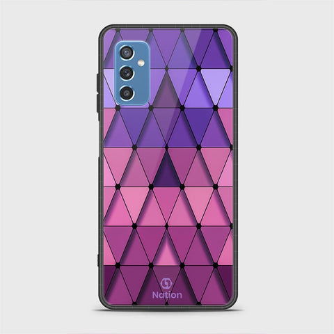 Samsung Galaxy M52 5G Cover - Onation Pyramid Series - HQ Ultra Shine Premium Infinity Glass Soft Silicon Borders Case