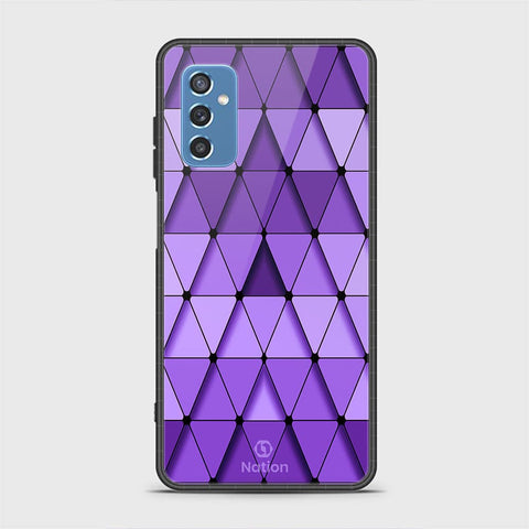 Samsung Galaxy M52 5G Cover - Onation Pyramid Series - HQ Ultra Shine Premium Infinity Glass Soft Silicon Borders Case