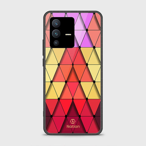 Vivo S12 Cover - Onation Pyramid Series - HQ Ultra Shine Premium Infinity Glass Soft Silicon Borders Case