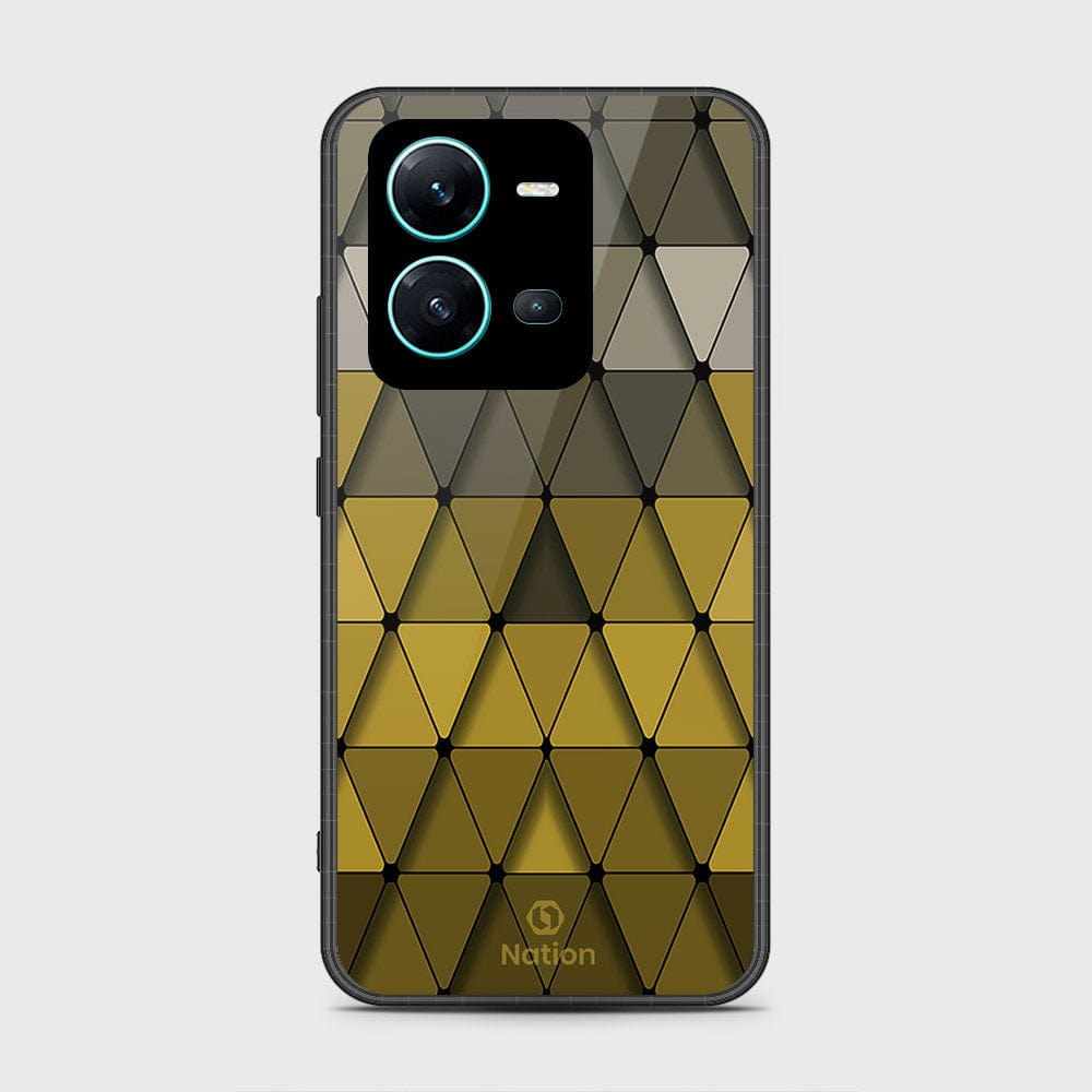 Vivo V25e Cover- Onation Pyramid Series - HQ Ultra Shine Premium Infinity Glass Soft Silicon Borders Case