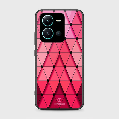 Vivo V25e Cover- Onation Pyramid Series - HQ Ultra Shine Premium Infinity Glass Soft Silicon Borders Case