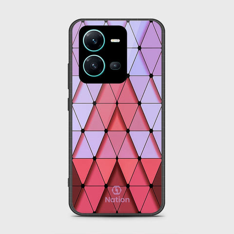 Vivo V25e Cover- Onation Pyramid Series - HQ Ultra Shine Premium Infinity Glass Soft Silicon Borders Case