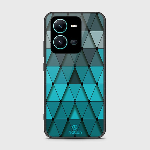 Vivo V25e Cover- Onation Pyramid Series - HQ Ultra Shine Premium Infinity Glass Soft Silicon Borders Case