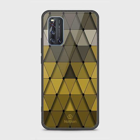 Vivo V19 Cover- Onation Pyramid Series - HQ Ultra Shine Premium Infinity Glass Soft Silicon Borders Case