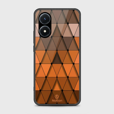 Vivo Y02s Cover- Onation Pyramid Series - HQ Ultra Shine Premium Infinity Glass Soft Silicon Borders Case