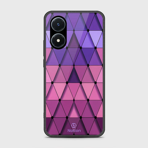 Vivo Y02s Cover- Onation Pyramid Series - HQ Ultra Shine Premium Infinity Glass Soft Silicon Borders Case