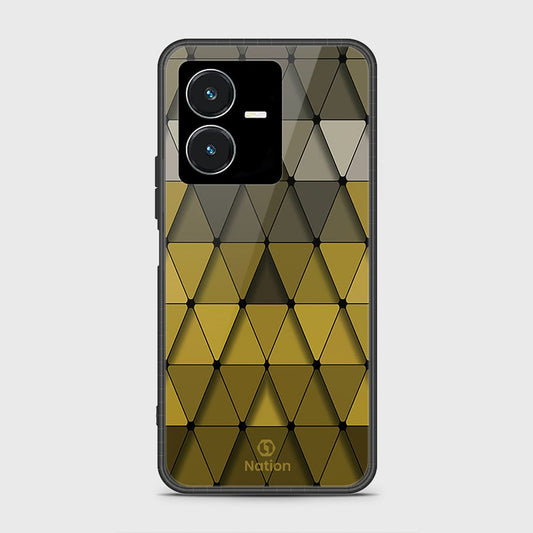 Vivo Y22s Cover- Onation Pyramid Series - HQ Ultra Shine Premium Infinity Glass Soft Silicon Borders Case