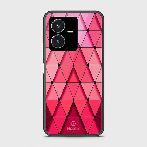 Vivo Y22s Cover- Onation Pyramid Series - HQ Ultra Shine Premium Infinity Glass Soft Silicon Borders Case