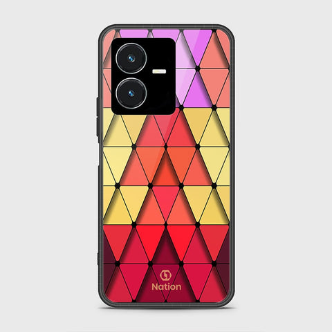 Vivo Y22s Cover- Onation Pyramid Series - HQ Ultra Shine Premium Infinity Glass Soft Silicon Borders Case