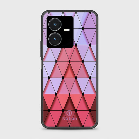 Vivo Y22s Cover- Onation Pyramid Series - HQ Ultra Shine Premium Infinity Glass Soft Silicon Borders Case