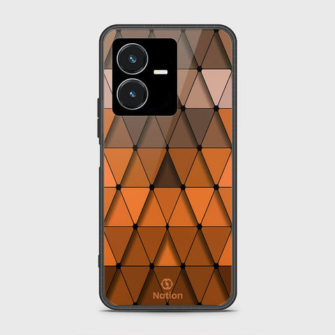 Vivo Y22 Cover- Onation Pyramid Series - HQ Ultra Shine Premium Infinity Glass Soft Silicon Borders Case