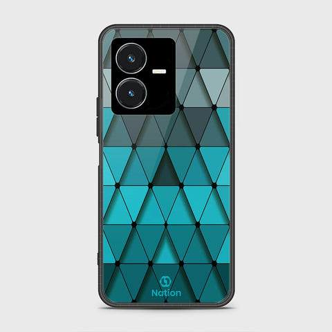 Vivo Y22s Cover- Onation Pyramid Series - HQ Ultra Shine Premium Infinity Glass Soft Silicon Borders Case