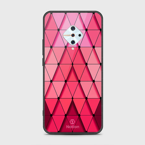 Vivo Y9s Cover- Onation Pyramid Series - HQ Ultra Shine Premium Infinity Glass Soft Silicon Borders Case