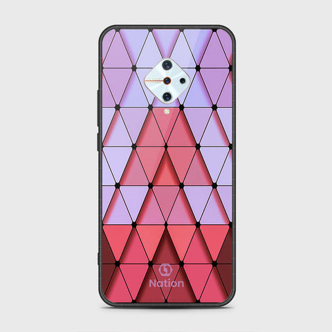 Vivo Y9s Cover- Onation Pyramid Series - HQ Ultra Shine Premium Infinity Glass Soft Silicon Borders Case